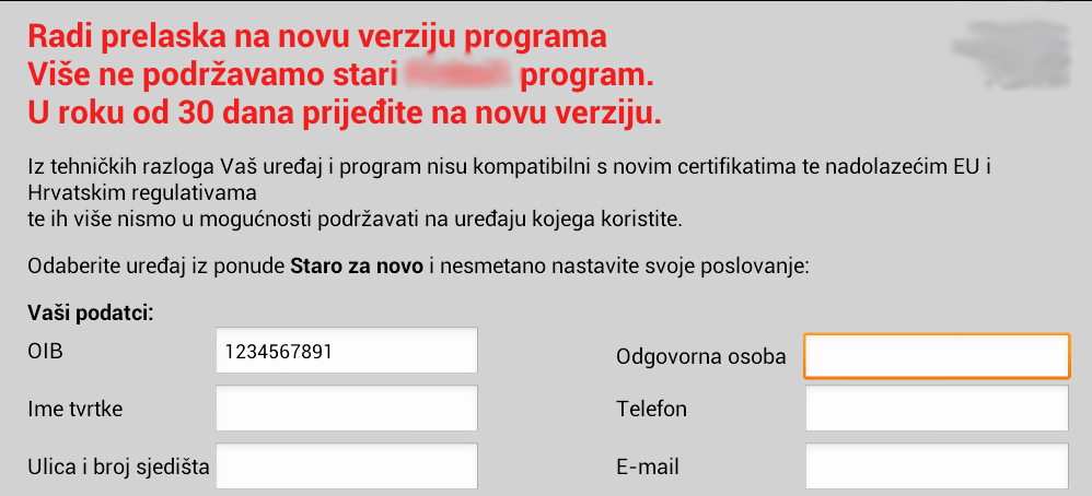 Ako vam prijete gašenjem fiskalne blagajne pod izlikom novih EU uredbi, ne nasjedajte!